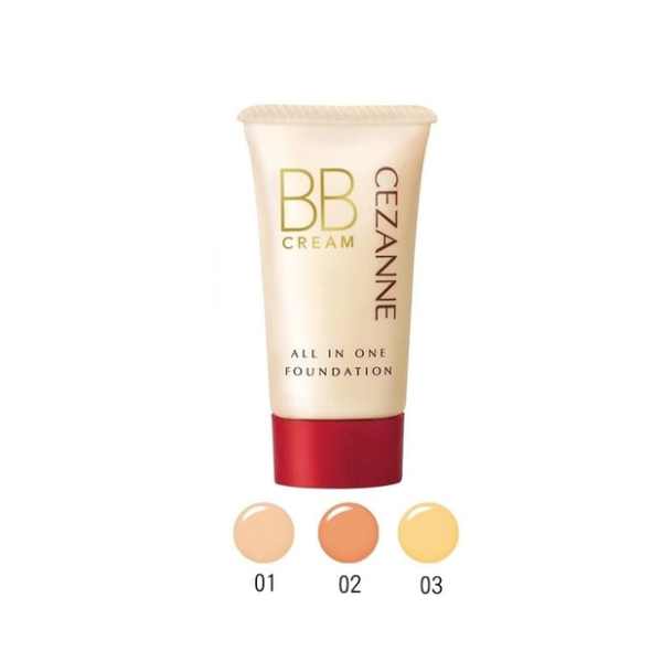 Kem nền Cezanne BB Cream 5 trong 1 tuýp 40g (02 Ochre)