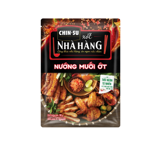 Xốt nhà hàng Chinsu nướng muối ớt 1túi x 80gr