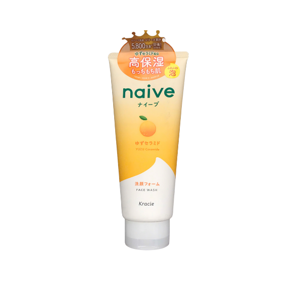 Sữa rửa mặt Kracie Naive hương cam quýt dưỡng sáng da 130g