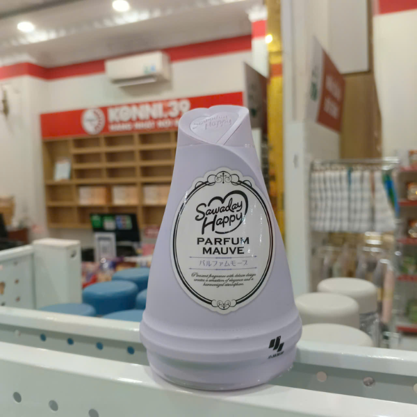Sáp thơm phòng Kobayashi Sawaday Happy Parfum Mauve 120g (4 mùi hương) (Tím - Hương hoa dịu nhẹ)