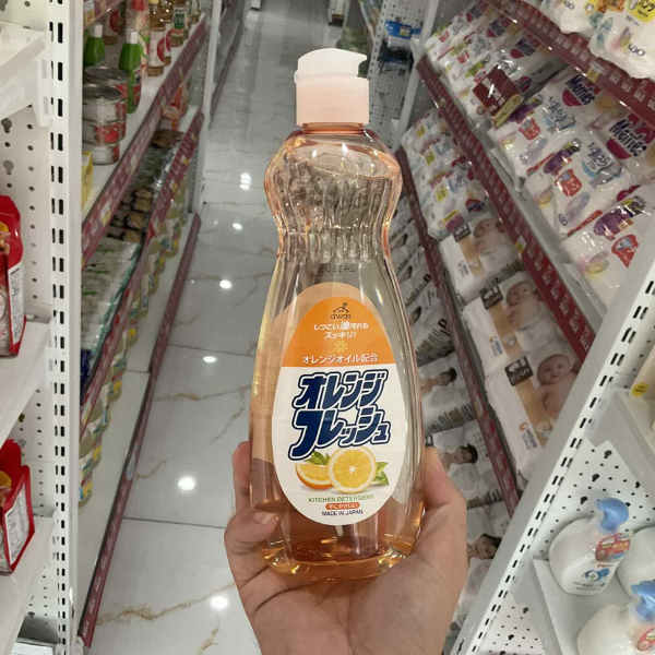 Nước rửa bát Rocket 600ml - hương cam (new)