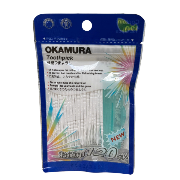 Tăm nhựa nha khoa Okamura 120 cây