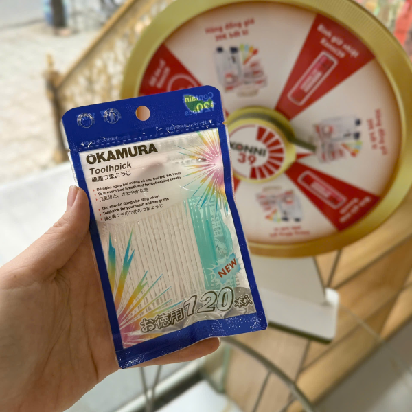 Tăm nhựa nha khoa Okamura 120 cây