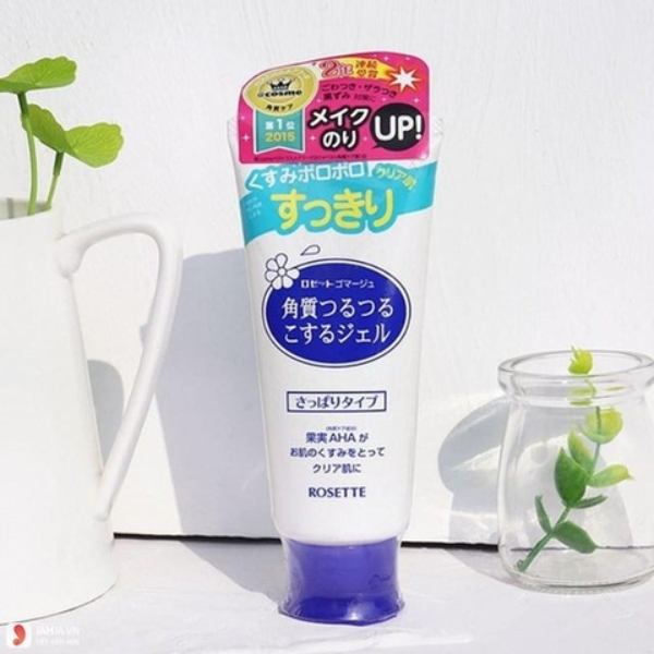 Gel tẩy da chết Rosette 120g - Xanh da dầu (mẫu mới)