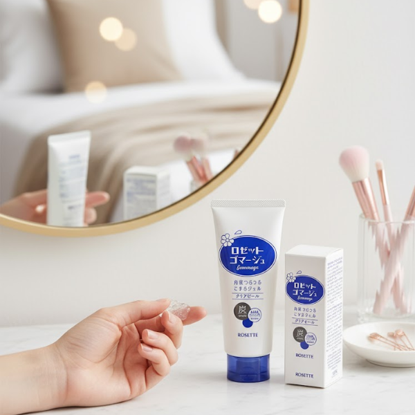 Gel tẩy da chết Rosette 120g - Xanh da dầu (mẫu mới)