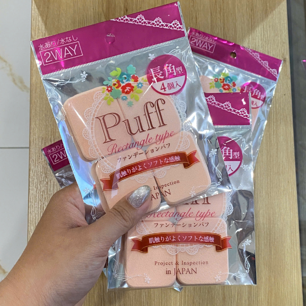 Mút trang điểm Makoto gói 4 chiếc