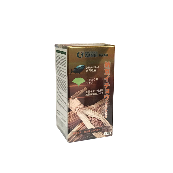 Viên uống chống đột quỵ Genkifami Natto Ichou 90 viên