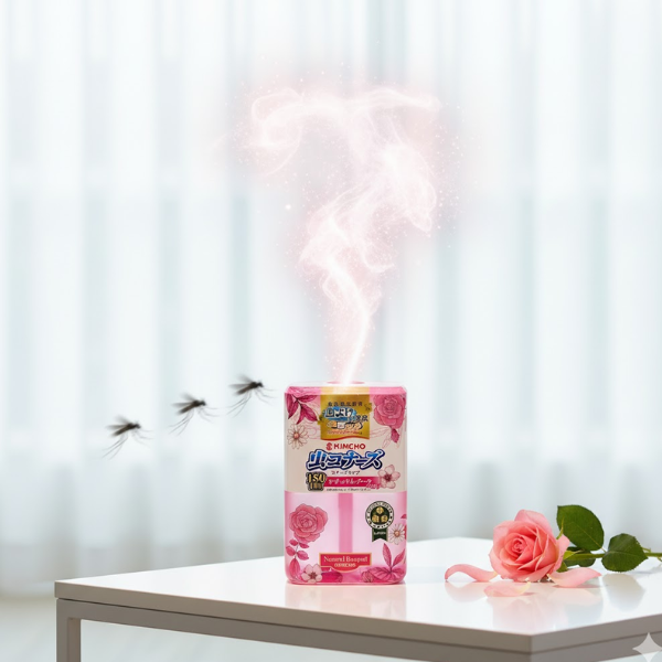Dung dịch làm thơm phòng và đuổi muỗi Kincho 180 ngày (Hương hoa hồng)