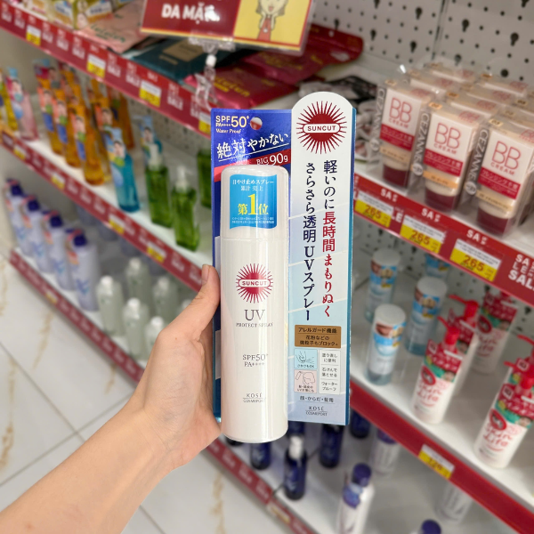 Xịt chống nắng Kose Suncut UV Protect Spray SPF50+PA++++ 90g