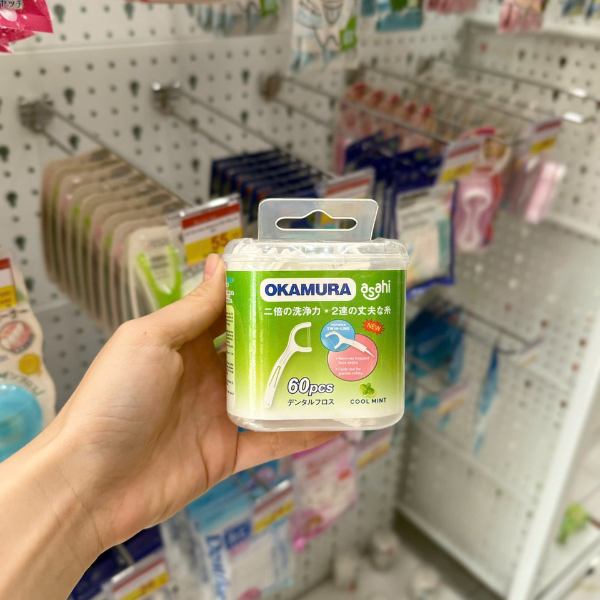Tăm chỉ nha khoa Okamura hộp 60 cây