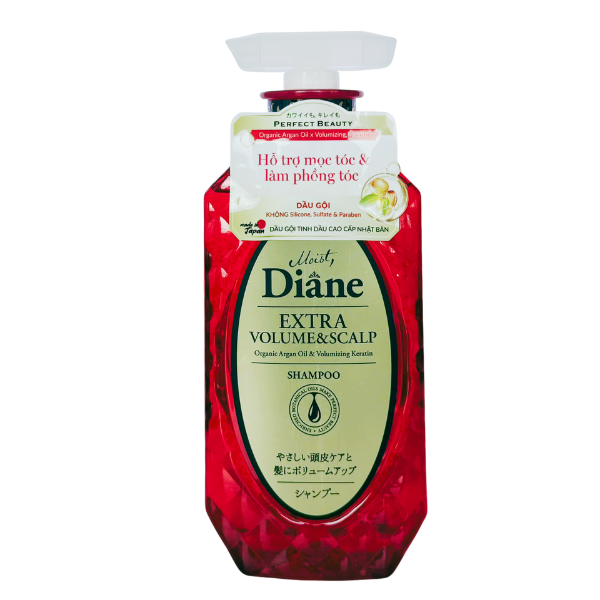 Dầu gội hỗ trợ mọc tóc và làm phồng tóc Moist Diane Extra Volume & Scalp