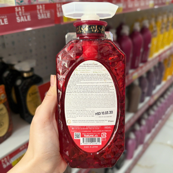 Dầu gội hỗ trợ mọc tóc và làm phồng tóc Moist Diane Extra Volume & Scalp