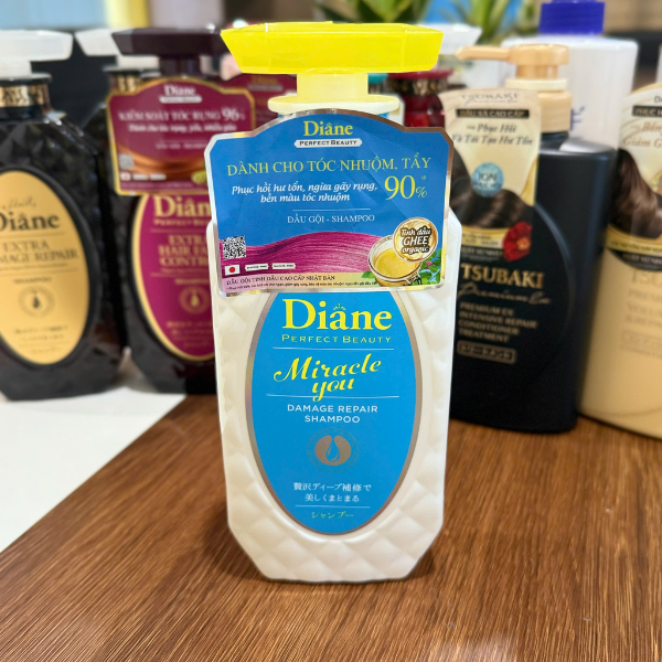 Dầu gội dành cho tóc nhuộm tẩy Diane Miracle You Damage Repair