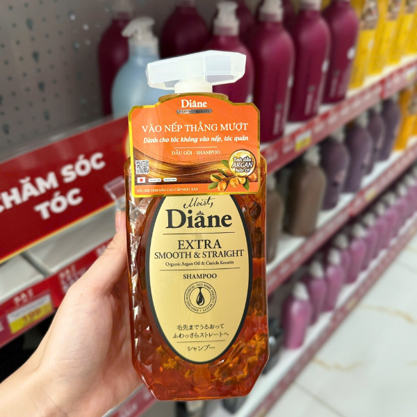 Dầu gội vào nếp thẳng mượt Moist Diane Extra Smooth & Straight