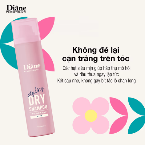Dầu gội khô tạo kiểu Diane Perfect Beauty Styling Smooth & Shine (Làm mềm và bóng tóc)