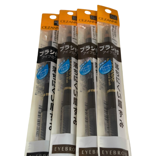 Bút kẻ mày Cezanne kèm cọ đa năng 1.2g (Black) (Deep Brown)