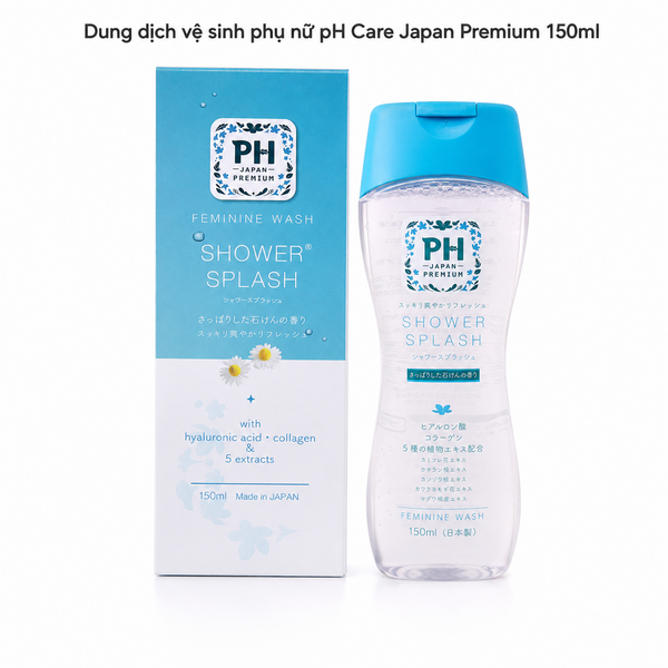Dung dịch vệ sinh phụ nữ pH Care Japan Premium 150ml (4 loại) (Shower Splash)