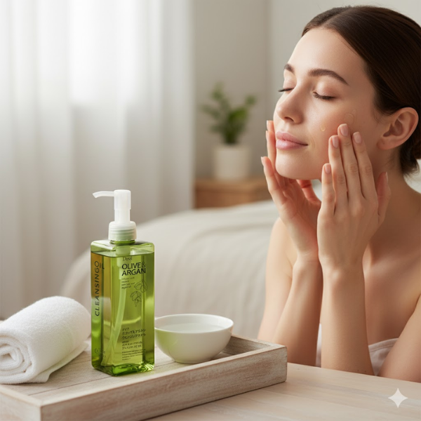 Dầu tẩy trang Deve chiết xuất dầu Olive và Argan làm sạch, cấp ẩm, dưỡng sáng chai 200ml