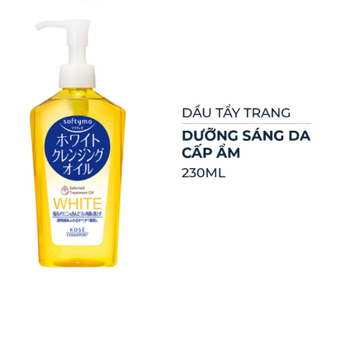 Dầu tẩy trang Kose Softymo 230ml (4 loại) (White cleansing)