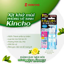 Xịt Kincho khử mùi phòng vệ sinh 200 lần xịt không mùi 45ml