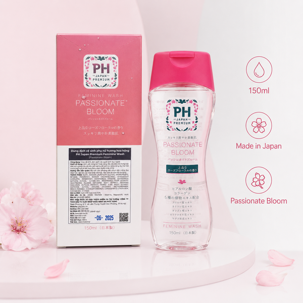 Dung dịch vệ sinh phụ nữ pH Care Japan Premium 150ml (4 loại) (Passion Blossom)