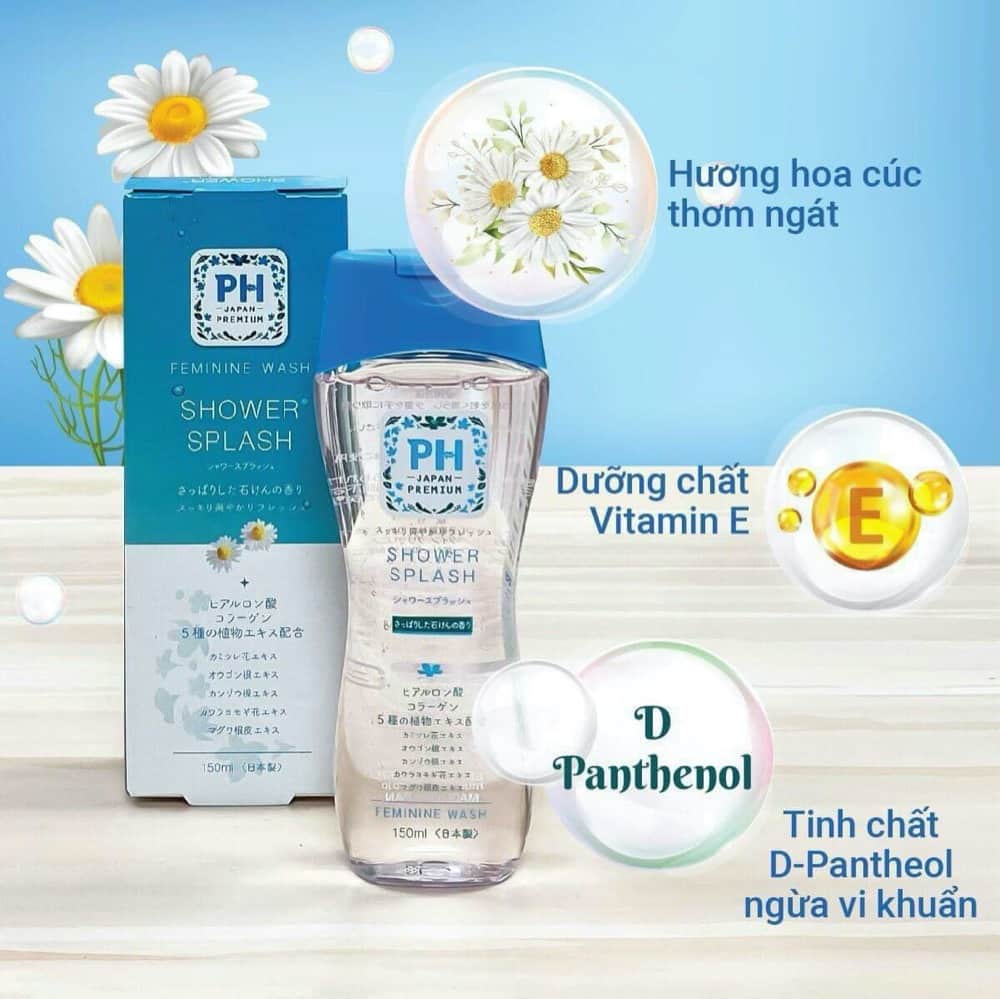 Dung dịch vệ sinh phụ nữ pH Care Japan Premium 150ml (4 loại) (Shower Splash)