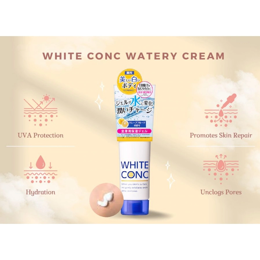 Kem dưỡng thể White Conc Watery Cream dưỡng trắng da dành cho ban đêm tuýp 90g