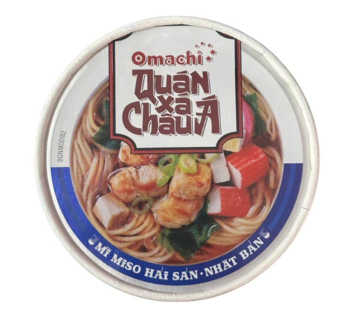 Mì Omachi quán xá Châu Á miso hải sản Nhật Bản 1 hộp x 96gr