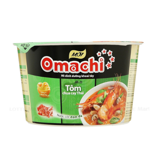 Mì dinh dưỡng khoai tây Omachi hương vị lẩu tôm càng 1tô x 92gr