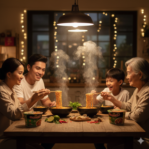 Mì dinh dưỡng khoai tây Omachi hương vị lẩu tôm càng 1tô x 92gr