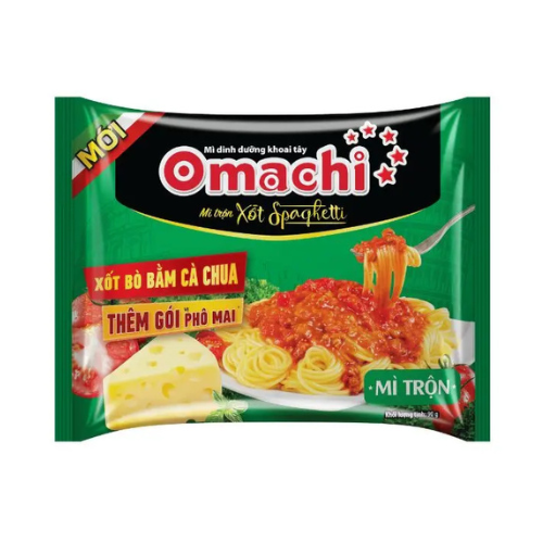 Mì dinh dưỡng khoai tây Omachi mì trộn xốt Spaghetti 1 gói x 90gr