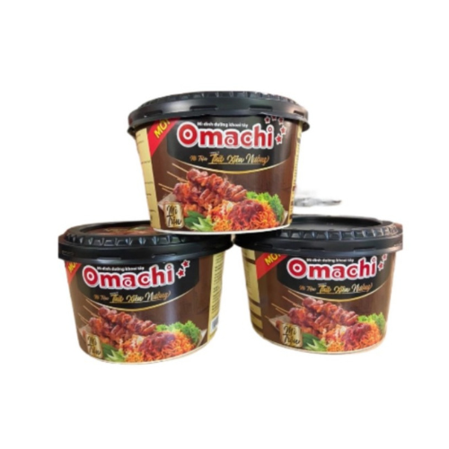 Mì dinh dưỡng khoai tây Omachi trộn hương vị thịt xiên nướng 1tô x 104gr