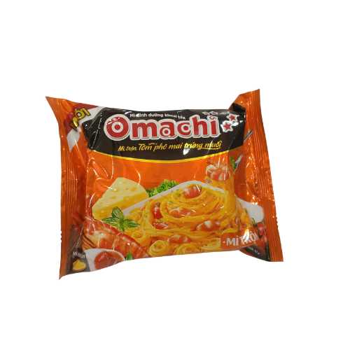 Mì dinh dưỡng khoai tây Omachi trộn xốt tôm hương vị phô mai trứng muối 1 gói x 92gr