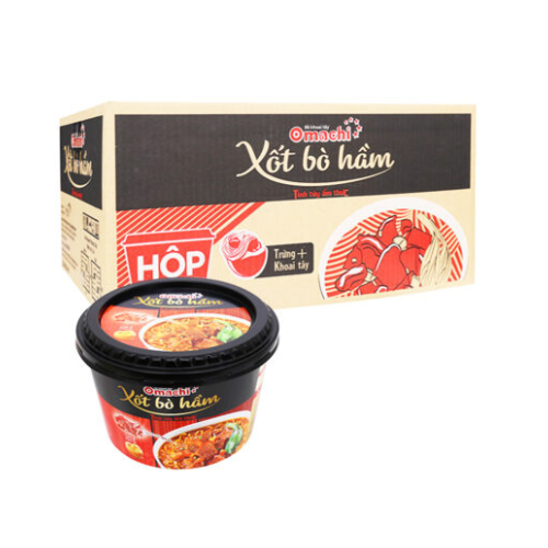 Mì dinh dưỡng khoai tây Omachi xốt Bò hầm 1tô x 93gr