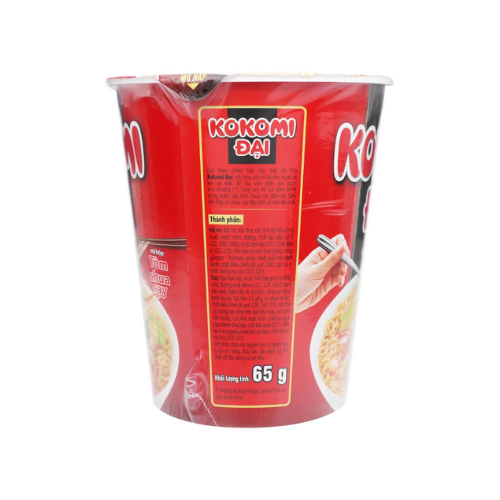 Mì hộp Kokomi Đại Tôm Chua Cay 65g x 1hộp