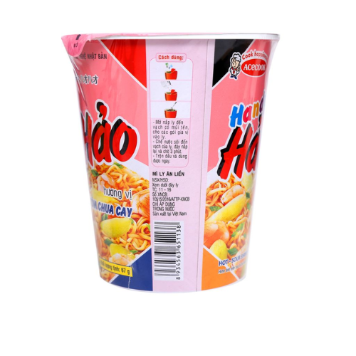 Mì Ly Handy Hảo Hảo Hương Vị Tôm Chua Cay 24
