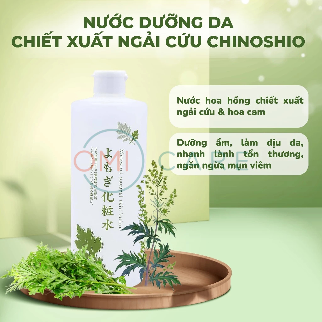 Nước dưỡng da chiết xuất ngải cứu Chinoshio 500ml