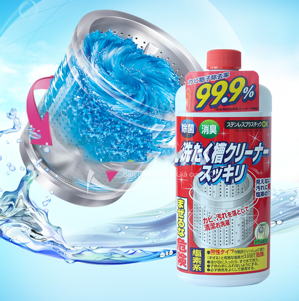 Nước tẩy lồng giặt Rocket Soap chai 550g