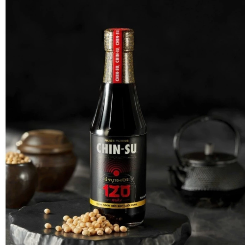 Nước tương Chinsu ủ tự nhiên 120 ngày KM 1 chén sứ 1 chai x 300ml
