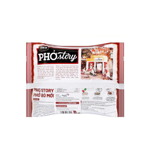 Phở Bò Chinsu Story (có thịt) 1 gói x 134gr