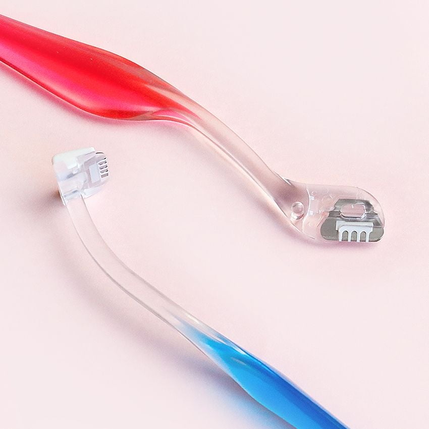 Set 2 dao cạo lông mày lưỡi ngẵn KAI