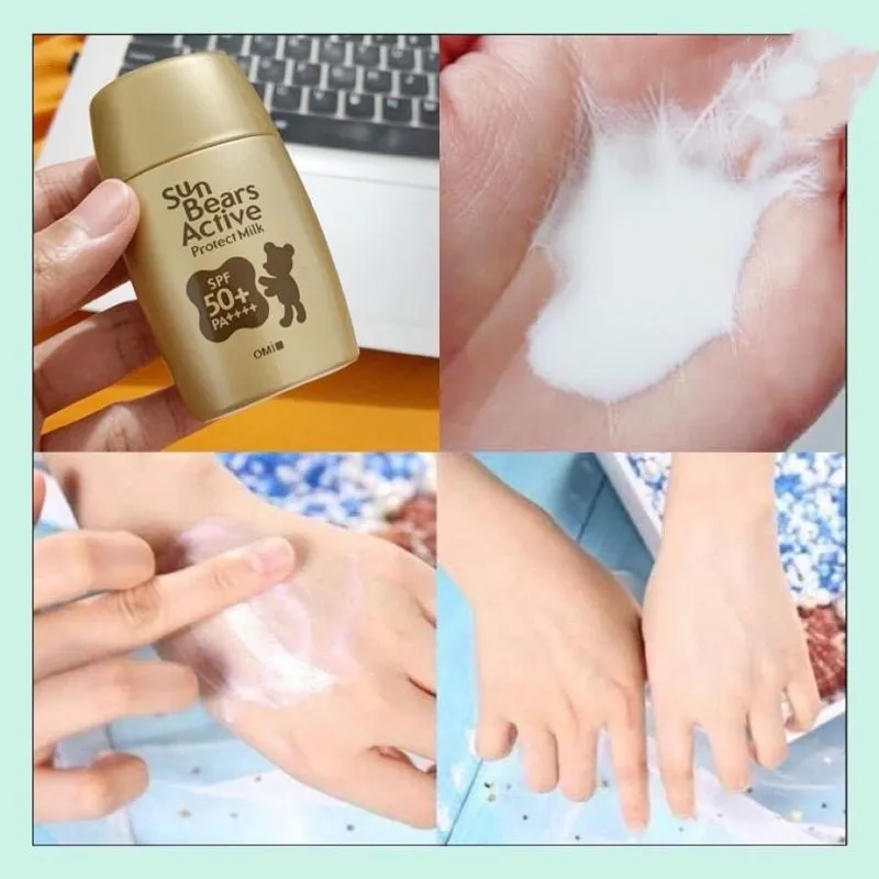 Sữa chống nắng Sunbears Active Protect SPF50＋PA ++++ chống thấm, mùi hương nhẹ 30g (Loại Thường)