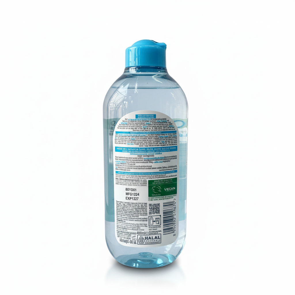 NƯỚC TẨY TRANG 400ML (MCLR PCR BLUE) - GARNIER NẮP XANH CHO DA DẦU,MỤN & HỖN HỢP