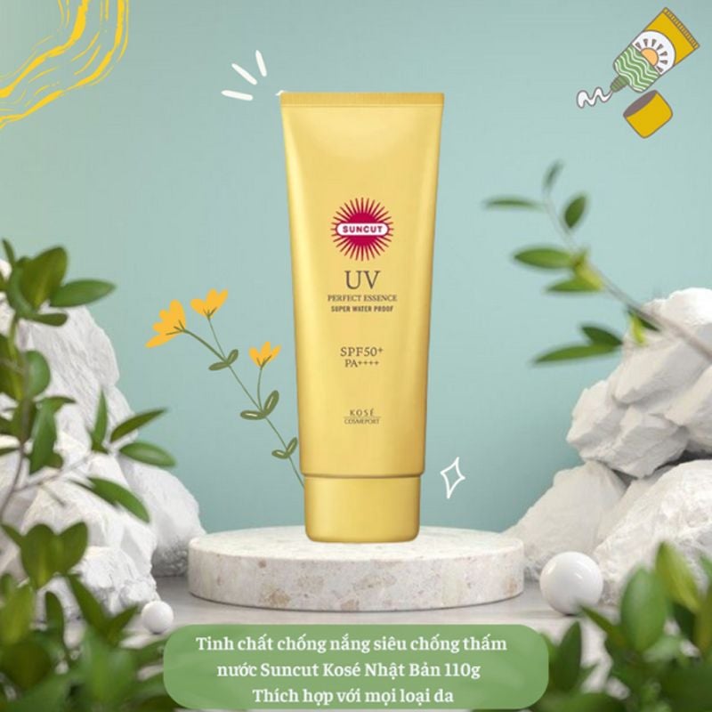 Tinh chất chống nắng Kose Suncut siêu chống thấm nước 110g
