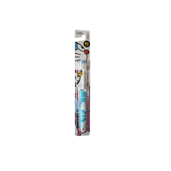 Bàn chải đánh răng Ebisu đầu rộng hình Doraemon cho bé