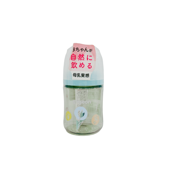 Bình sữa Pigeon cổ rộng 160ml - hình hoa (núm SS)