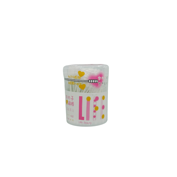 Tăm bông thân giấy Life For Girls hộp nắp bật 160 chiếc