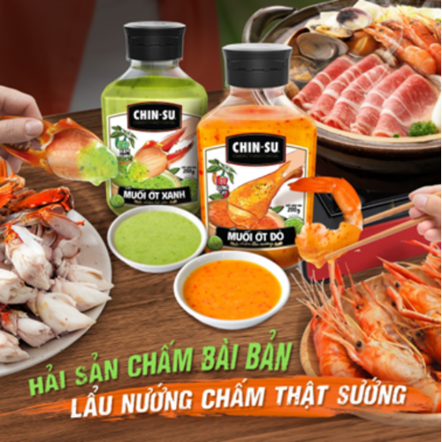Xốt muối ớt CHIN-SU xanh 1 chai x 200gr