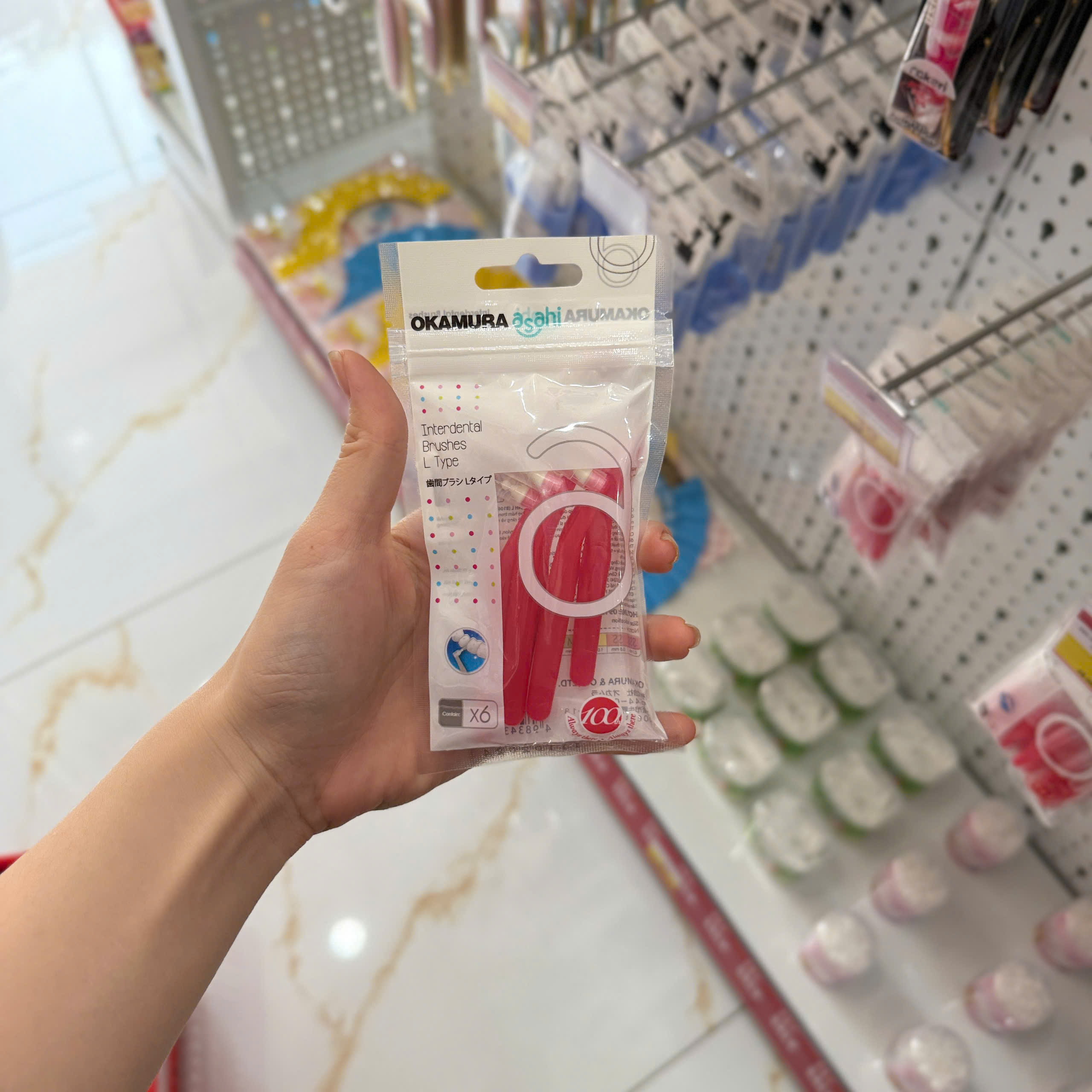 Bàn chải kẽ răng Okamura Asahi 6 chiếc
