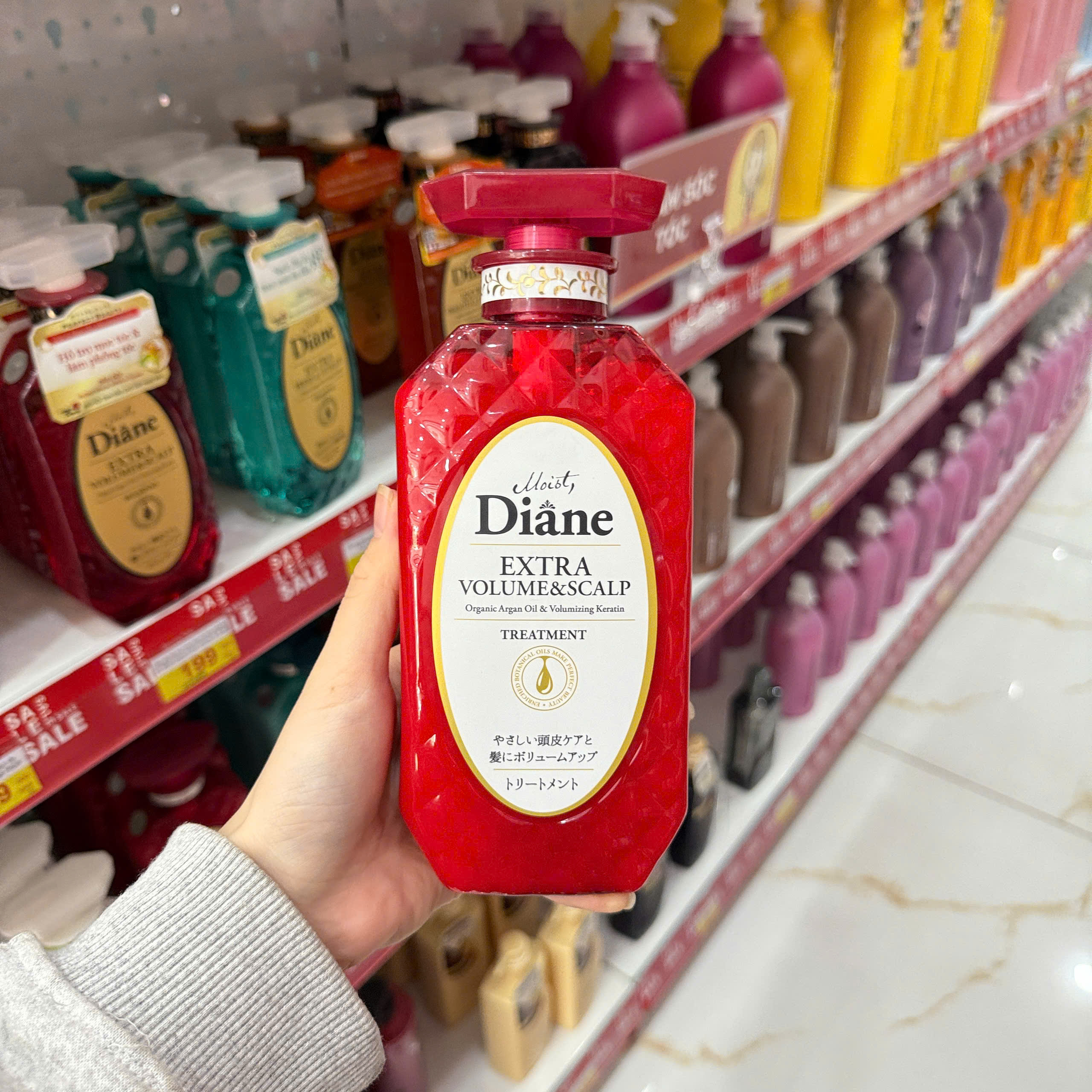 Dầu xả hỗ trợ mọc tóc và làm phồng tóc Moist Diane Extra Volume & Scalp